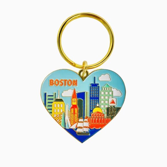 The Wild Clover Accessories - BOSTON SKYLINE KEY CHAIN
